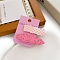 2Pcs Plastic Alligator Hair Clips, Hair Accessories for Girls Women, Rectangle and Cloud, Hot Pink, 50~65x20mm, 2pcs/set