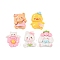 Cartoon Animal Theme Opaque Resin Decoden Cabochons, Duck & Rabbit & Dog, Mixed Shapes, Mixed Shapes, 23~25.5x19~22x18~19mm
