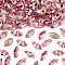 Preciosa® MAXIMA Crystal Fancy Stones, Czech Crystal, 435 14 615 Navette(Horse Eye), Dura Foiling, 70020 Light Rose, 8x4mm