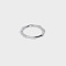Stainless Steel Bamboo Joint Ring, Non-fading Fashion Ring, Stainless Steel Color, US Size 6(16.5mm)