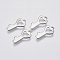 Tarnish Resistant 201 Stainless Steel Pendants, Cut-Out, Hollow Heart Key, Stainless Steel Color, 16x8x1mm, Hole: 2mm
