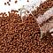 TOHO Round Seed Beads, Japanese Seed Beads, (46LF) Opaque Frost Terra Cotta, 15/0, 1.5mm, Hole: 0.7mm, about 15000pcs/50g