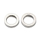 Non-Tarnish 201 Stainless Steel Linking Rings, Round Ring, Stainless Steel Color, 10x2mm, Inner Diameter: 6.8mm