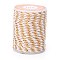 4-Ply Polycotton Cord Metallic Cord, Handmade Macrame Cotton Rope, for String Wall Hangings Plant Hanger, DIY Craft String Knitting, Navajo White, 1.5mm, about 4.3 yards(4m)/roll