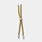 Nylon Twisted Cord Bracelet, with Brass Cord End, for Slider Bracelet Making, Dark Goldenrod, 9 inch(22.8cm), Hole: 2.8mm, Single Chain Length: about 11.4cm