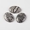 Natural Crazy Agate Oval Cabochons, 18x13x5mm