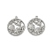 Ocean Theme 304 Stainless Steel Pendants, Anti-Tarnish, Flat Round, 22.5x20x2mm, Hole: 1.6mm