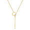 925 Sterling Silver Pendant Necklaces, with Grade AAA Cubic Zirconia and Cable Chains, Real 18K Gold Plated, 27.16 inch(69cm)