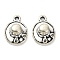 Tibetan Style Alloy Pendant, Lead Free & Cadmium Free, Hat, Antique Silver, 15.5x11x5.5mm, Hole: 1.5mm, 800pcs/1000g