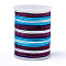 Segment Dyed Polyester Thread, Braided Cord, Colorful, 1mm, about 7.65 yards(7m)/roll
