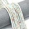 Synthetic ShouShan Stone Beads Strands, Frosted, Rondelle, 4x2mm, Hole: 0.9mm, about 167~173pcs/strand, 15.16~15.35 inch(38.5~39cm)