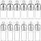 NBEADS 12 Pcs 2 Sizes Glass Bottle Pendants, Mini Clear Refillable Bottles Wish Bottle Charms Vial Pendant Openable Perfume Bottle for Pendant Arts Crafts Wedding Party Favors