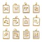Brass Pave Natural White Shell Pendants, Constellation Charms with Jump Rings, Long-Lasting Plated, Lead Free & Cadmium Free, Rack Plating, Real 18K Gold Plated, 17x12x2mm, Hole: 3mm