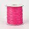 Eco-Friendly Korean Waxed Polyester Cord, Deep Pink, 2mm, about 90yards/roll(80m/roll)
