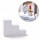 EVA Foam Photography Props, 3D Geometric Shooting Backgrounds, Jewelry Display Base, Stairs, White, 70x99x24mm