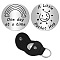 1Pc 201 Stainless Steel Commemorative Coins, Inspirational Quote Coin, Flat Round, with 1Pc PU Leather Guitar Clip, Word, Coin: 30x2mm