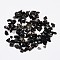 Natural Black Stone Chip Beads, No Hole/Undrilled, 2~8x3~5mm