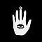 Non-Tarnish 201 Stainless Steel Pendants, Laser Cut, Palm with Eye, Stainless Steel Color, 30x18x1mm, Hole: 1.6mm