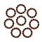 Aluminum Quick Link Connectors, Twisted Round Ring, Saddle Brown, 24~24.5x3.5~4mm, Inner Diameter: 17~17.5mm