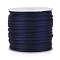 Nylon Cord, Satin Rattail Cord, for Beading Jewelry Making, Chinese Knotting, Royal Blue, 1mm, about 32.8 yards(30m)/roll
