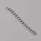 304 Stainless Steel Curb Chains Extender, End Chains, Stainless Steel Color, 45~50mm