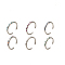 Platinum Rack Plating Brass Micro Pave Cubic Zirconia Cuff Finger Rings for Women, Cadmium Free & Lead Free, Long-Lasting Plated, , Mixed Color, 0.23cm, Inner Diameter: adjustable