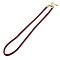 Nylon Milan Cord Necklace Making, with Brass Findings and Stainless Steel Claw Lobster Clasps, Golden, Long-Lasting Plated, Dark Red, 17.91~18.31 inch(45.5~46.5cm)