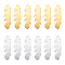 UNICRAFTALE 12Pcs 2 Colors Feather Pendants 304 Stainless Steel Pendants Plumage Charm 1.2mm Hole Feather Necklace Pendants Metal Charms Earring Bracelets Jewelry Making Pendants