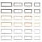 WADORN 48Pcs Metal Belt Webbing Strap Buckles, 3 Colors Multi-Purpose Purse Square Ring Clasp Hook 19.5/25/29.5/35mm Rectangle Ring Buckles Fasteners for DIY Dog Leash Luggage Belt Craft Accessories