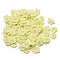 Handmade Polymer Clay Beads, No Hole, Star, Light Khaki, 4.5~6x5~6.5x0.5mm, about 45454pcs/500g