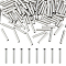 304 Stainless Steel Tube Beads, Stainless Steel Color, 15x2.5mm, Hole: 2mm, 100pcs/box