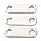 Tarnish Resistant 201 Stainless Steel Links Connectors, Oval, Stainless Steel Color, 9x30x2mm, Hole: 5mm