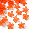 Frosted Acrylic Bead Caps, 20x21.5x4.5mm, Hole: 1.6mm, about 1630pcs/500g