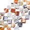 Natural Botswana Agate Beads Strands, Rhombus, 13~13.5x13.5x4mm, Hole: 1mm, about 27pcs/strand, 15.75~15.94 inch(40~40.5cm)
