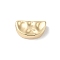 Brass Beads, Cadmium Free & Nickel Free & Lead Free, Half Round, Real 18K Gold Plated, 6x11x3.5mm, Hole: 1.8mm