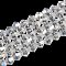 Transparent Electroplate Glass Beads Strands, AB Color Plated, Faceted, Bicone, Clear AB, 4x4mm, Hole: 0.8mm, about 80~85pcs/strand, 30~32cm