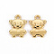 Rack Plating Alloy Charms, Cadmium Free & Lead Free, Bear, Light Gold, 14x10x2mm, Hole: 1.6mm