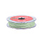2-Ply Round Waxed Cotton Thread Cords, Import From Japan, Light Green, 0.5mm, about 21.87 Yards(20m)/Roll