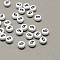 White and Black Acrylic , Flat Round with Num.9, 7x4mm, Hole: 1.3mm, about 3600pcs/500g