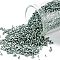 TOHO Round Seed Beads, Japanese Seed Beads, Matte, (512F) High Metallic Frost Blue Haze, 15/0, 1.5mm, Hole: 0.7mm, about 3000pcs/bottle, 10g/bottle