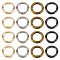 24pcs Extra Small Spring O Ring 4 Colors Round Carabiner Snap Clip Alloy Spring Keyring Buckle Trigger for Jewelry Connector and DIY Handbag Keychains Bag Purse