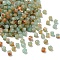 Transparent Acrylic Beads, Cube, Dark Olive Green, 6x6x6.5mm, Hole: 1.5mm, about 1900~1945pcs/500g