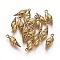 Tibetan Style Alloy Pendants, Lead Free & Cadmium Free, Helix, Antique Golden, 23x8x4mm, Hole: 1.5mm