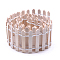 Wood Fence Ornaments, Micro Landscape Dollhouse Garden Decoration, Linen, 900x50mm
