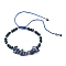 Natural Lapis Lazuli Adjustable Bracelets, Chip