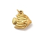 304 Stainless Steel Pendants, Ion Plating(IP), Ocean Theme, Real 18K Gold Plated, Fish, 12x12.5x4mm, Hole: 2.5mm
