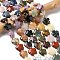 Mixed Natural Gemstone Flower Beads Strands, 20x6.5mm, Hole: 1mm, about 20pcs/strand, 16.53 inch