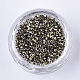 Бусины из гальванического стекла SEED-Q036-01A-B03-2