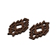 Подвески из окрашенного дерева тополя WOOD-S060-01D-2