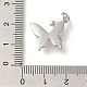 Подвески из латуни с микропаве из кубических цирконий и ракушек KK-K388-81P-3